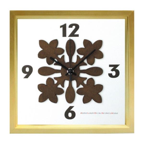 v HawaiianQuilt@Clock Plumeria@NA EH[NbN CeA Ǌ| Mtg v[g Vzj  A[g