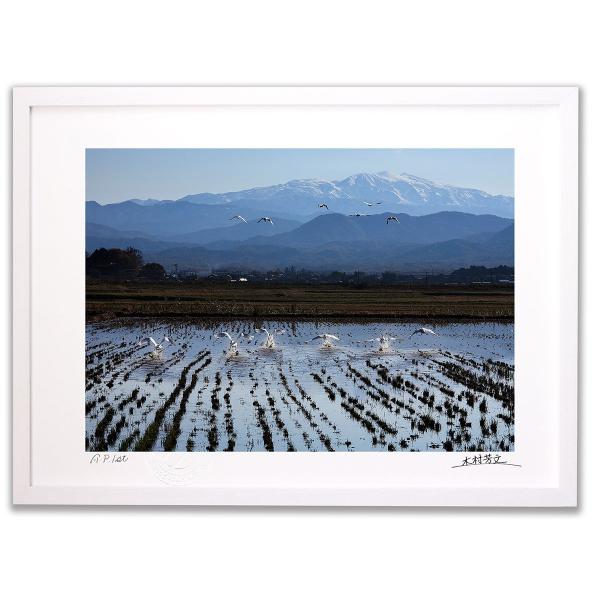 アンティーク 刺繍 絵画 アート 風景画 白鳥 湖 湖畔 壁掛け 壁