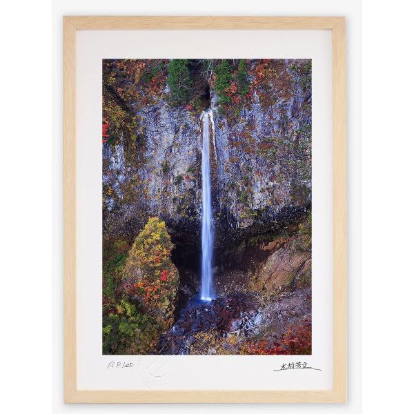 ★原不動滝 油絵 額装 日本の滝百選 風景画 インテリア 壁掛け絵画 ☆原不動滝 油絵 額装 日本の滝百選 風景画 インテリア 壁掛け絵画