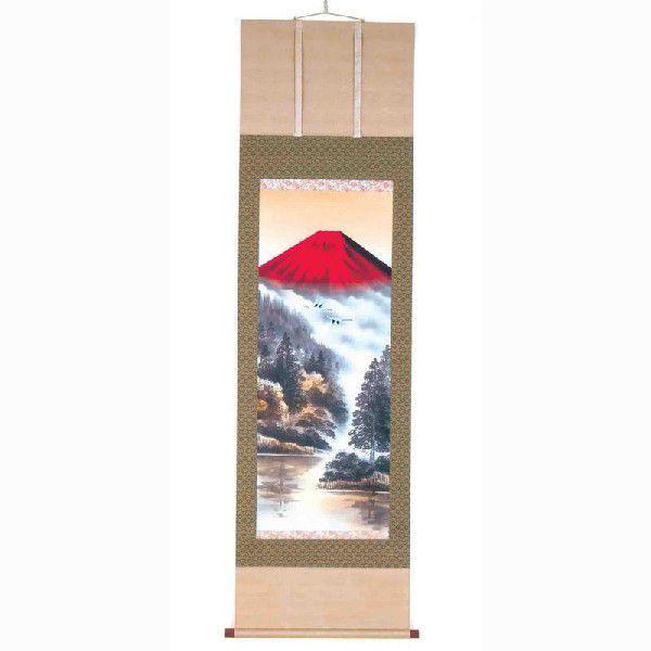 手描き掛け軸 今村凌雪 掛軸 「彩色山水」 絵画 壁掛け 壁飾り