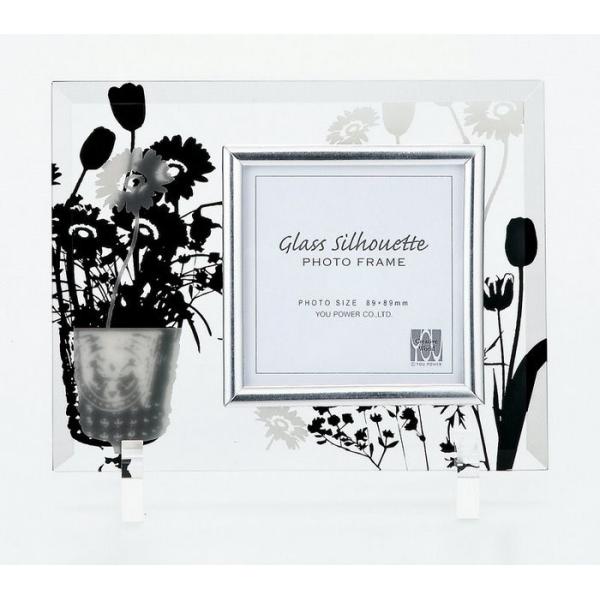 フォトフレーム ゆうパケット グラスシルエット 1ウィンドー (ミックス