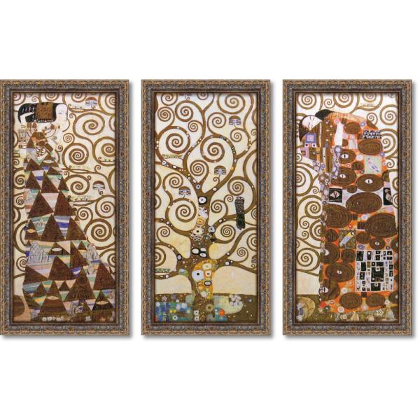 絵画 クリムト「生命の樹 ラルベロ デラ ヴィータ（3枚セット