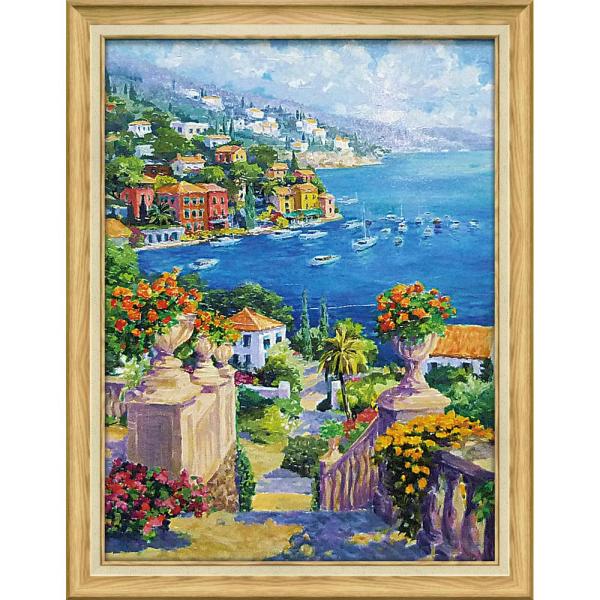 ★絵画★特殊ゲル加工★アートフレーム ジュリアン アスキンス【サマーコーブ】♪ 絵画 ジュリアン アスキンス サマー コーブ 壁掛け 壁飾り インテリア