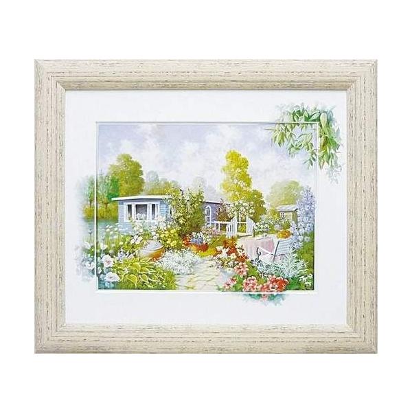 絵画　ピーターモッツ　壁掛け　壁飾り　立体　額縁 Amazon.co.jp: 絵画 ピーターモッツ「エリーズ ガーデニング