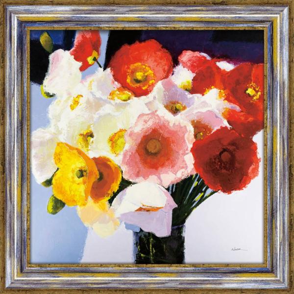 絵画　　シャーリーノヴァック 花フラワーインテリア壁掛け3Lサイズ 絵画 シャーリーノヴァック 花フラワーインテリア壁掛け3Lサイズ 絵画