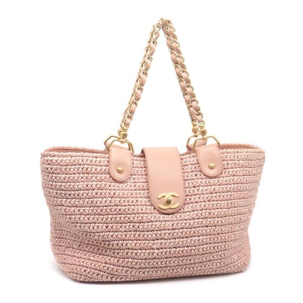 CHANEL（シャネル） ココマーク ラフィア チェーンショルダーバッグ