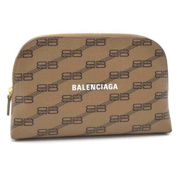 BB バレンシアガ BBモノグラム ポーチ 702624 コーティングキャンバス  