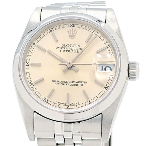 ROLEX ロレックス ウォッチ デイトジャスト 時計 68240 腕時計
 ステンレススチール ホワイト 自動巻き ユニセックス【中古】 中古)ROLEX ロレックス デイトジャスト 68240 シルバー X番（商品ID