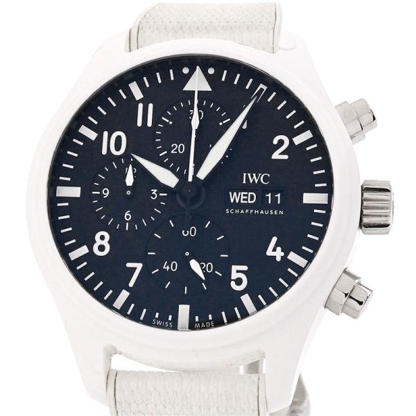 [3年保証] IWC メンズ パイロットウォッチ クロノグラフ トップガン レイクタホ IW389105 箱保 ホワイト 自動巻き 腕時計 中古 送料無料 パイロット・ウォッチ [3年保証] IWC メンズ パイロットウォッチ