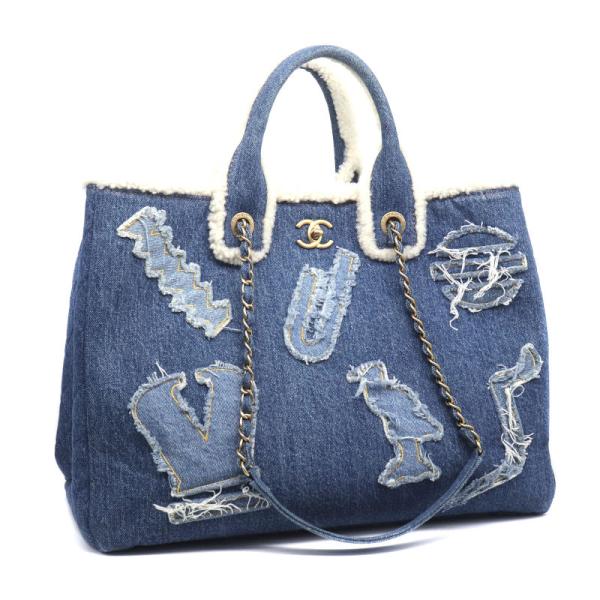 CHANEL（シャネル） ラージショッピングバッグ 28番台 AS0759 デニム