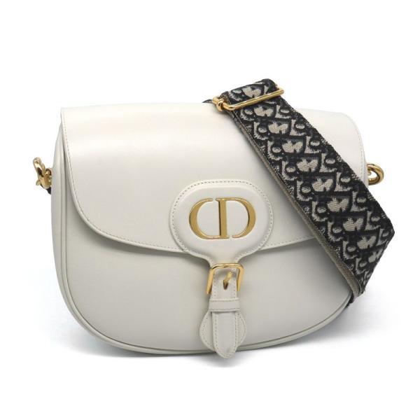 クリスチャン・ディオール ショルダーバッグ ボビー イーストウエスト レザー Christian Dior バッグ 白 azabujuban-blanc_c240600024578