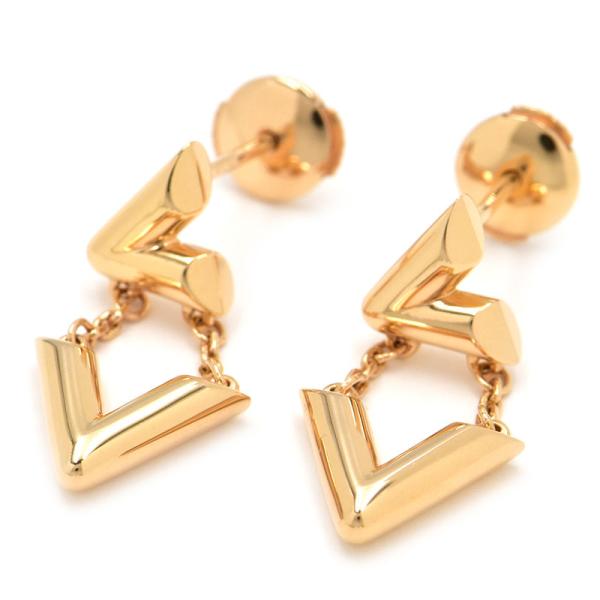 早い者勝ちです。定価約67,000円 ルイヴィトン 艶消しゴールドピアス tokyobrand_101731929