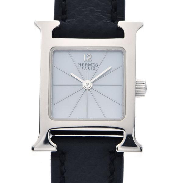 エルメス HERMES Hウォッチ ミニ ホワイトシェル HH1.185 ホワイト K18YG レディース 腕時計 H Watch [3年保証] エルメス レディース Hウォッチ ミニ HH1.190 K18WG
