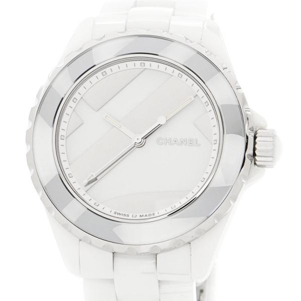 J12 [3年保証] シャネル メンズ アンタイトル H5582 ホワイト  