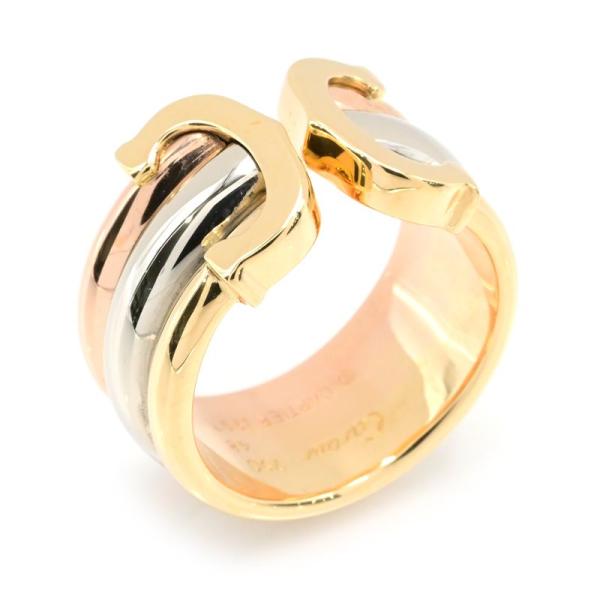Cartier カルティエ 2Cリング #48 8号 K18YG K18PG K18WG
