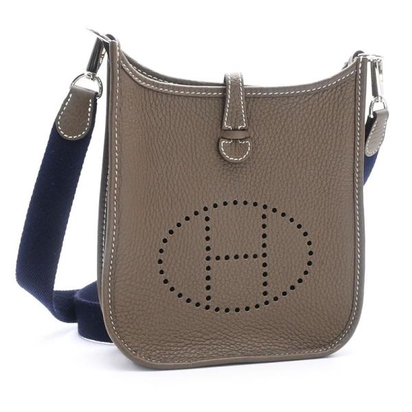 ★最終価格★SALE【6cd5761】エルメス ショルダーバッグ エヴリンTPM トリヨンクレマンス エトゥープ ゴールド金具 W刻印【中古】レディース HERMES - ☆最終価格☆SALE【6cd5761】エルメス ショルダーバッグ