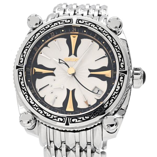セイコーガランテ メンズ SBLA061 5R66-0AV0 箱保 美女と野獣 55本限定 GMT パワーリザーブ スプリングドライブ 腕時計 中古 送料無料 GALANTE（SEIKO） セイコーガランテ メンズ SBLA061 5R66-0AV0 箱保