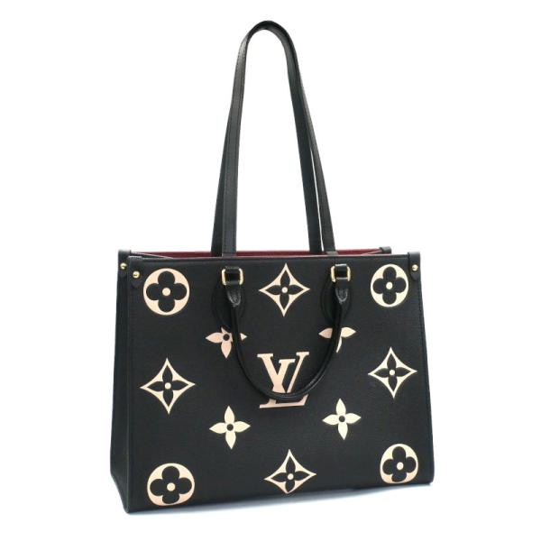 ルイヴィトン ショルダーバッグ モノグラム・アンプラント オンザゴーMM M45495 LOUIS VUITTON ヴィトン バッグ トートバッグ 2way ブラック 黒 LOUIS VUITTON（ルイ・ヴィトン） オンザゴーMM M45495 バイカラー