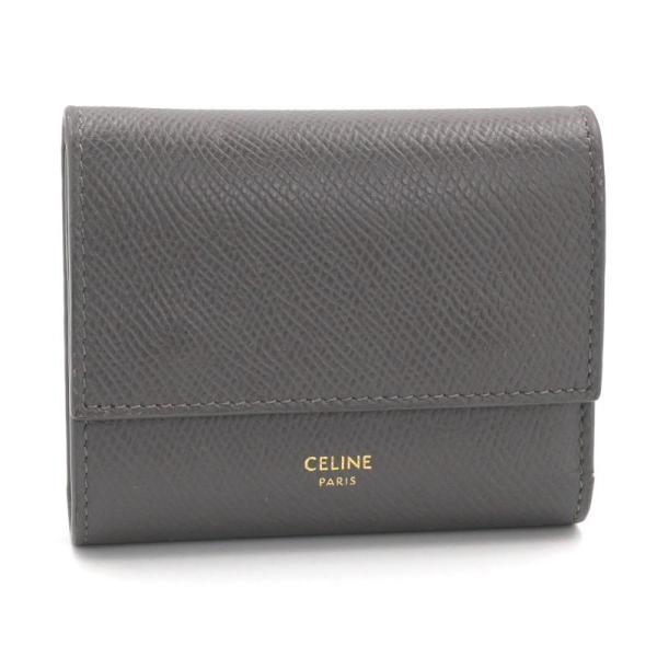 CELINE（セリーヌ） スモールトリフォールドウォレット グレインド