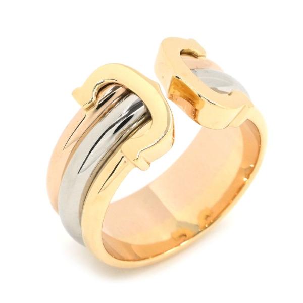 CARTIER カルティエ C2 ラージ k18 C DE CARTIER カルティエ 2Cリング LM ラージ #55 15号 K18YG/WG/PG