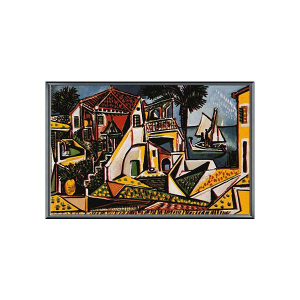 額装品/地中海の風景（パブロ ピカソ） 地中海の風景（パブロ ピカソ） 額装品 ウッドハイグレード