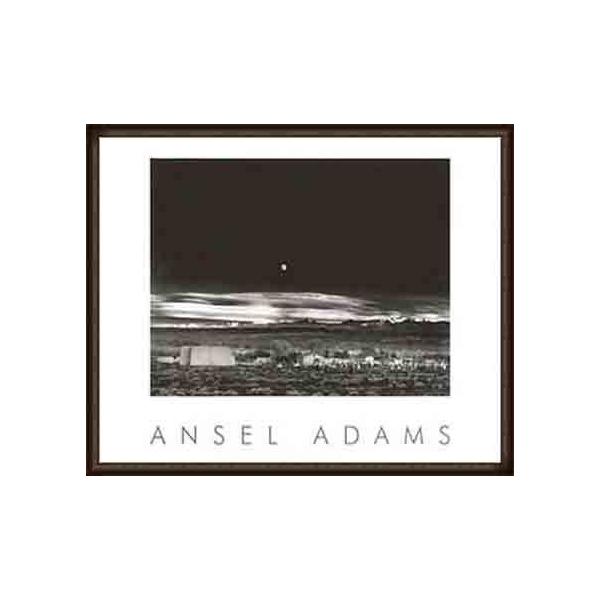 ポスター アート ムーンライズ（アンセル アダムス） 額装品 ウッド