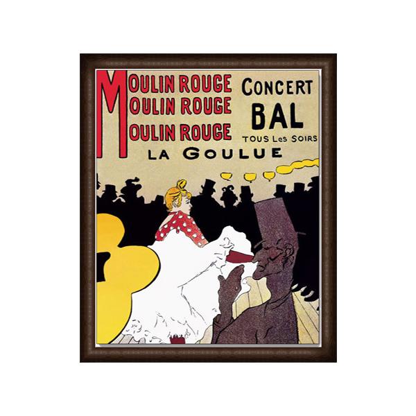 ♢ ムーランルージュ ポスター 額装 aziz_2300-2037eu-wh