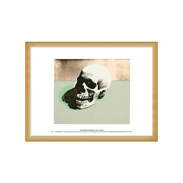 Skull (white) 1976 exhibition（アンディ ウォーホル） 額装品 ウッド