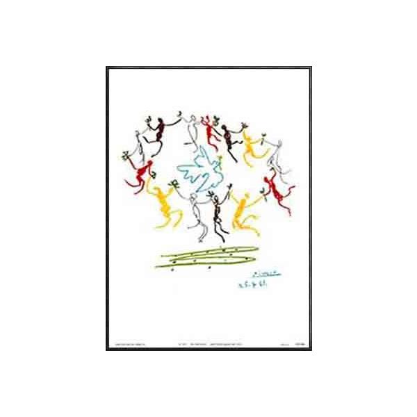 ポスター アート ダンス（パブロ ピカソ） 額装品 アルミ製ハイ 