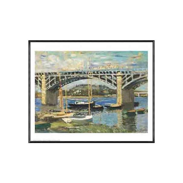 Bridge at Argenteuil（クロード モネ） 額装品 アルミ製ハイグレード