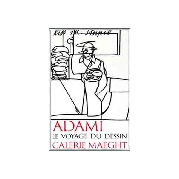 ポスター アート Le Voyage Du Dessin（ヴァレリオ・アダミ） 額装品 