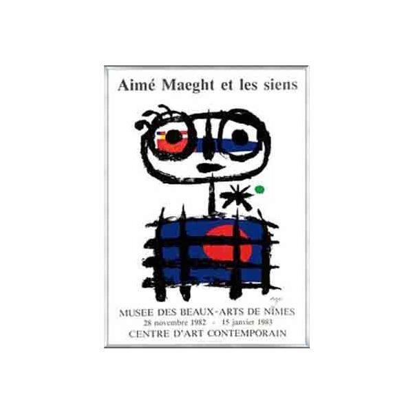 Aime Maeght Et Les Siens（ジョアン ミロ） 額装品 アルミ製