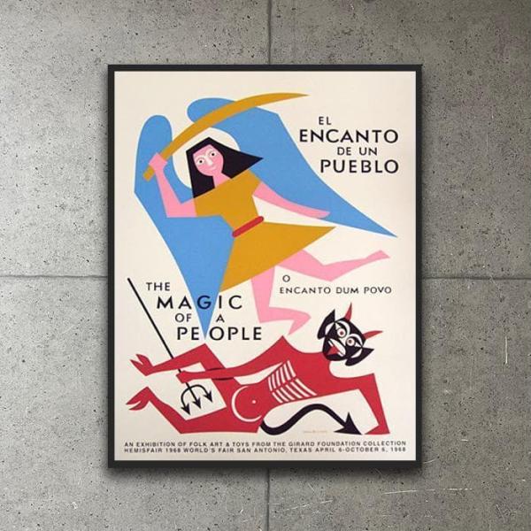 額装品/アレクサンダー・ジラード 1968 アートポスター シルク