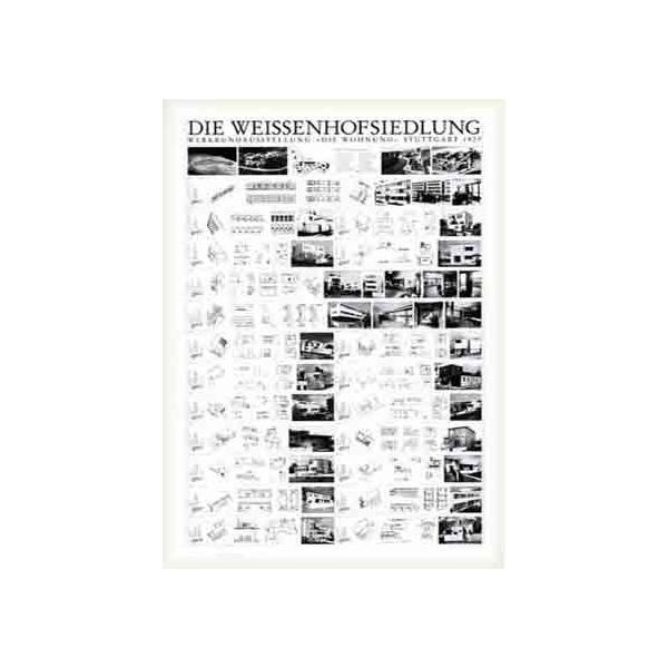 ポスター アート Die Weissenhofsiedlung（ミース ファン デル ローエ 