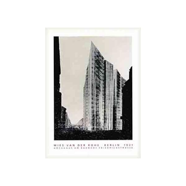 ポスター アート Berlin 1921年（ミース ファン デル ローエ） 額装品 