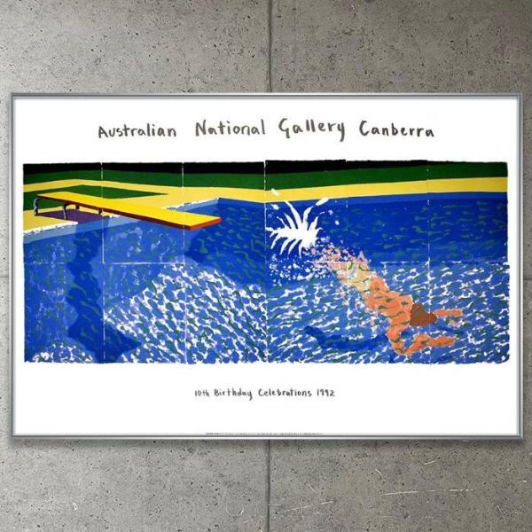 貴重/額装品/ペーパープール/デビット ホックニー/インテリア/アート