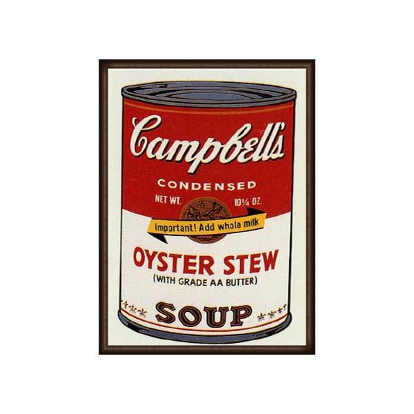 額装品/Sunday Bキャンベル缶 Ⅱ Oyster Stew/ウォーホル 額装品/Sunday Bキャンベル缶 Ⅱ Oyster Stew/ウォーホル Andy