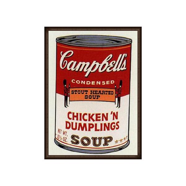 額装品/Sunday Bキャンベル缶Ⅱ Ｃhickin/ウォーホル Sunday B Morning キャンベル缶II Chickin Dumplings 限定1500枚