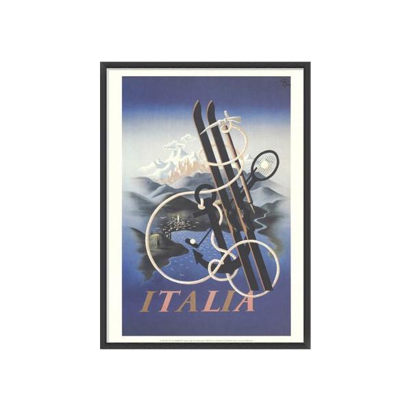 ポスター アート Italia（アドルフ ムーロン カッサンドル） 額装品
