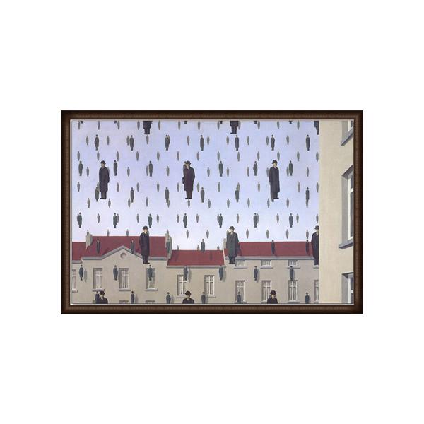 ゴルコンダ(ルネ マグリット)額装済ポスター : azポスター - 通販