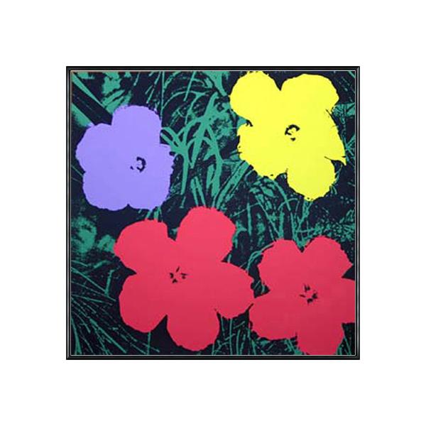 ポスター アート Sunday B Morning  フラワーズ　オープン・エディション　証明書付（アンディ ウォーホル） 額装品 アルミ製ハイグレードフレーム