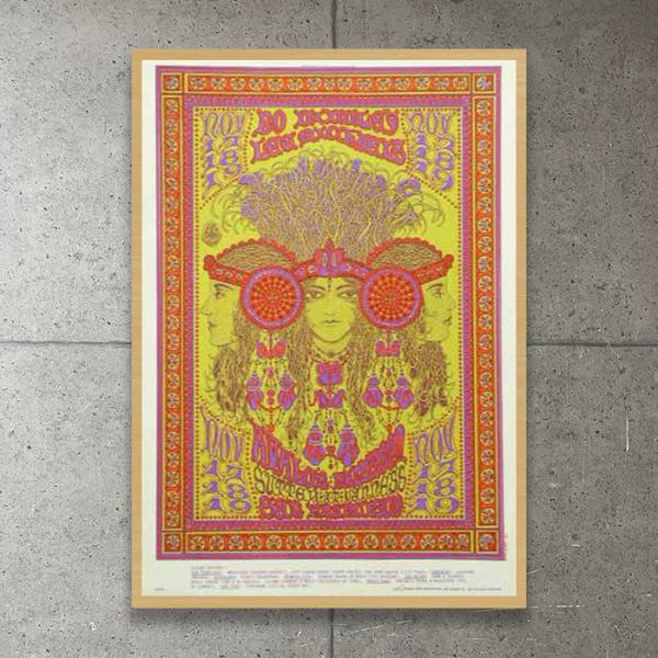 額装品/Family Dog/ケーシー・シンプソン/アート/ポスター/インテリア 額装品/Family Dog Poster （Bo Diddley、 Lee Michaels）/W.S.