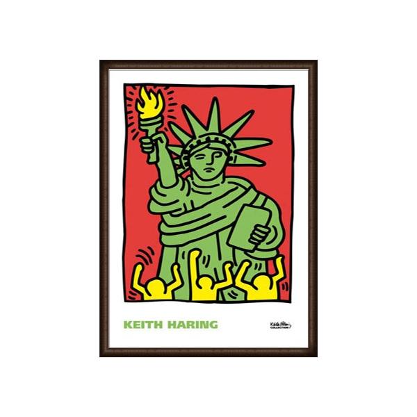 額装品/Statue of Liberty 1986/キース ヘリング/ポスター ポスター アート Statue of Liberty 1986（キース ヘリング） 額装品