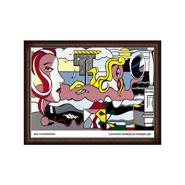 Figures in Landscape（ロイ リキテンスタイン） 額装品 ウッドハイ