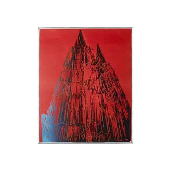 ケルン大聖堂ブルー/アンディ ウォーホル/ポスター