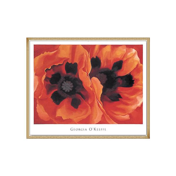 Oriental Poppies 1928(ジョージア オキーフ)額装済ポスター : az