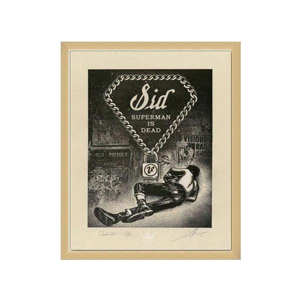 額装済/シド・ヴィシャス(Sid Vicious)Superman is 額装済/シド