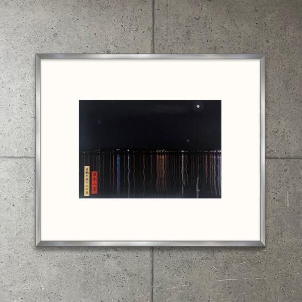 限定マット額装品/Sissi looking/ジュリアン・オピー 限定マット額装品/Julian Opie【Sissi looking upwards 2015