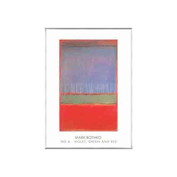 No.6(Violet Green and Red)1951（マーク ロスコ） 額装品 アルミ製ベーシックフレーム