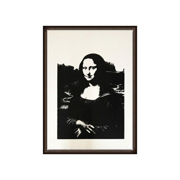 額装済/Sunday B Morning モナリザ 限定2500/ウォーホル 額装済/Sunday B Morning モナリザ Black on Vellum 限定2500枚